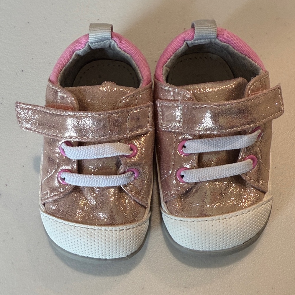 See Kai Run Shimmering Rose and Pink Sneakers
